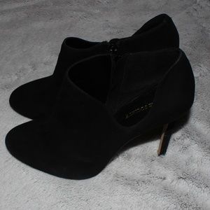 Sole Society Suede Black Heels